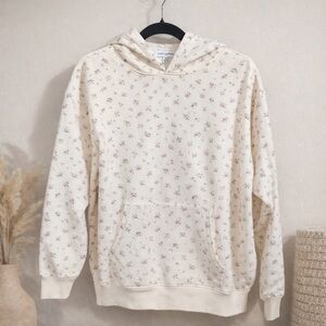 Pretty Garbage Cream Floral Hoodie